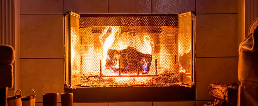 Mendota Hearth Landscape Fireplace Installation in Rolling Acres, Ohio