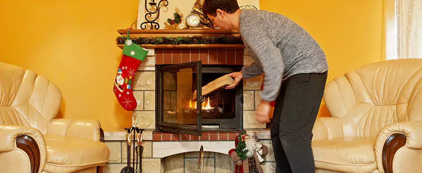 Rusted Metal Fireplace Restoration in Rolling Acres, Ohio