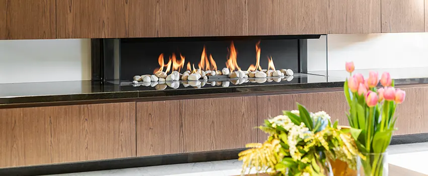 Double-height Fireplace Design Refurbishment in Rolling Acres, Ohio