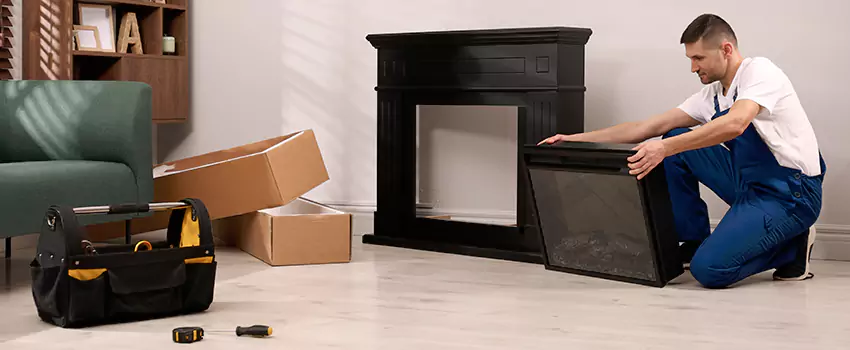 Old Rusted Metal Fireplace Repair And Replacement in Rolling Acres, OH